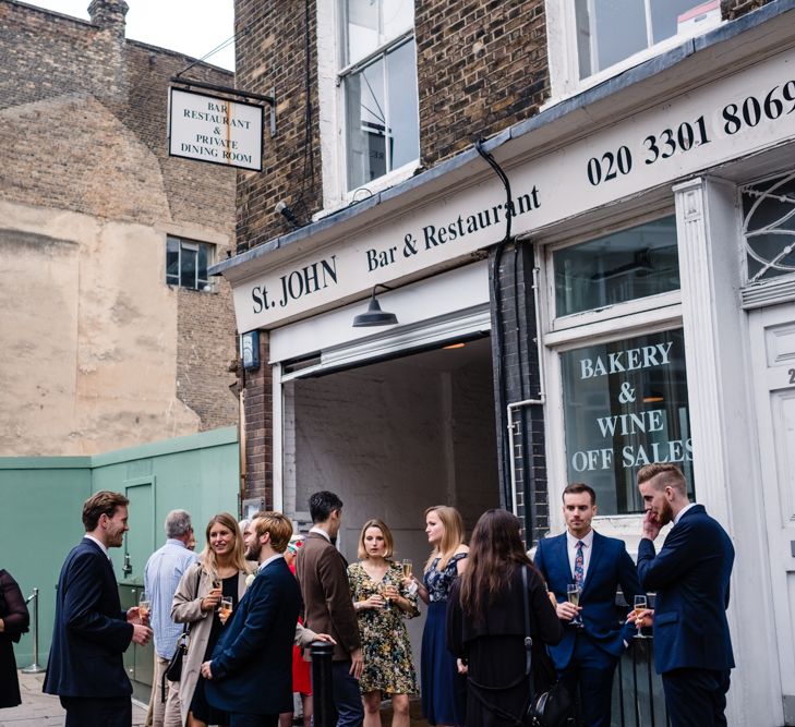 Chic London Wedding at St Bartholomew the Great Church & St John Bar & Restaurant | Helen Abraham Photography