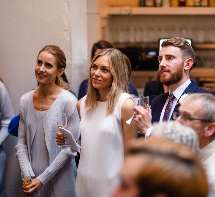 Speeches | Chic London Wedding at St Bartholomew the Great Church & St John Bar & Restaurant | Helen Abraham Photography