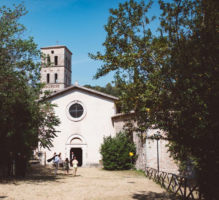 Elegant Italian Destination Wedding At Abbazia San Pietro Umbria With Bride In Charlotte Simpson And Images From Paolo Ceritano