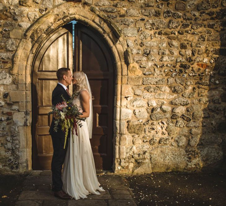 Pub Wedding At The White Horse Chichester With Bride In Limor Rosen And Groom In Ted Baker With Images From Victoria Popova Photography