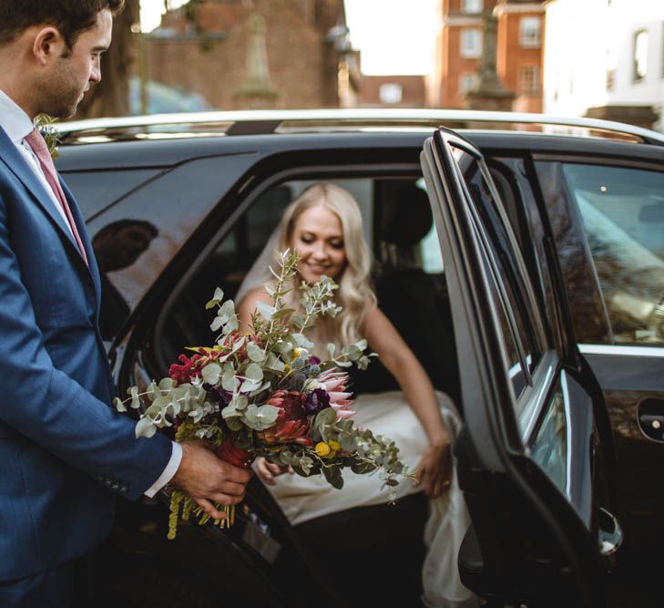 Pub Wedding At The White Horse Chichester With Bride In Limor Rosen And Groom In Ted Baker With Images From Victoria Popova Photography