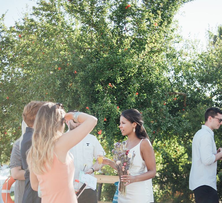 Champagne reception | Ibiza Wedding | Liberty Pearl Photography