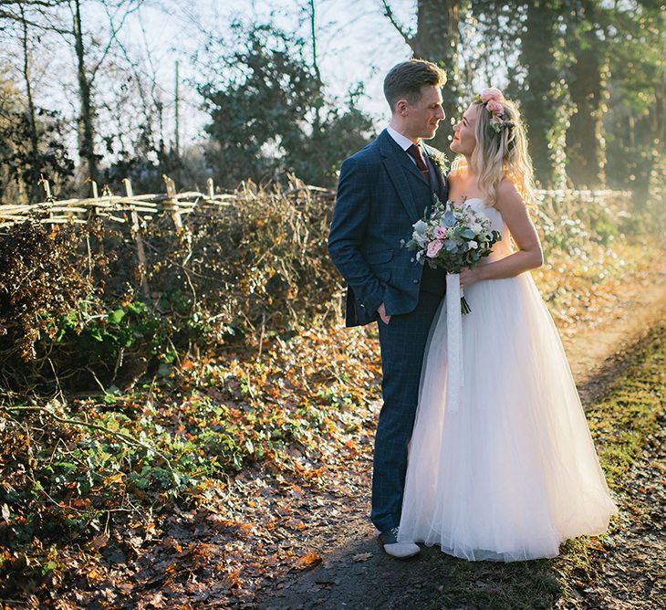 Bride in Halfpenny London Bridal Separates | Groom in Pendulum Menswear Suit | Jacqui McSweeney Photography | KiteBox Films