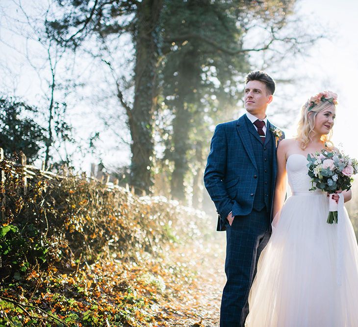 Bride in Halfpenny London Bridal Separates | Groom in Pendulum Menswear Suit | Jacqui McSweeney Photography | KiteBox Films