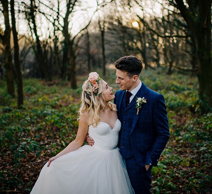 Bride in Halfpenny London Bridal Separates | Groom in Pendulum Menswear Suit | Jacqui McSweeney Photography | KiteBox Films