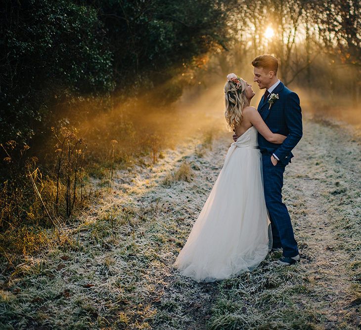 Bride in Halfpenny London Bridal Separates | Groom in Pendulum Menswear Suit | Jacqui McSweeney Photography | KiteBox Films