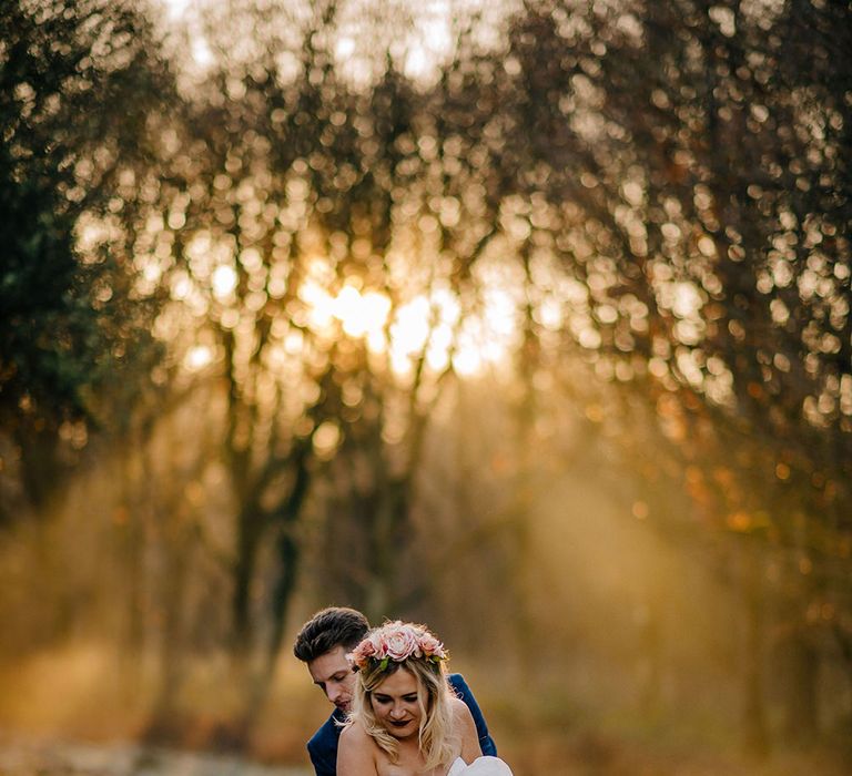 Bride in Halfpenny London Bridal Separates | Groom in Pendulum Menswear Suit | Jacqui McSweeney Photography | KiteBox Films