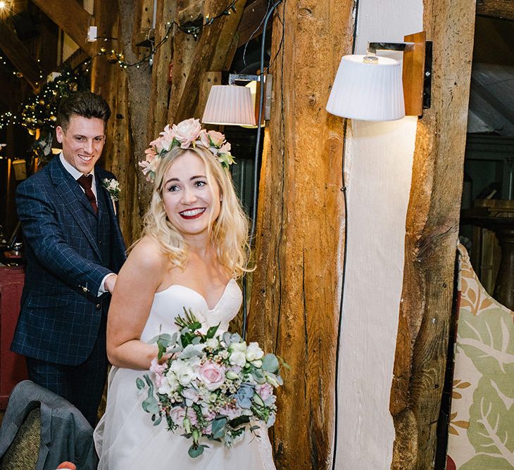 Bride in Halfpenny London Bridal Separates | Groom in Pendulum Menswear Suit | Jacqui McSweeney Photography | KiteBox Films