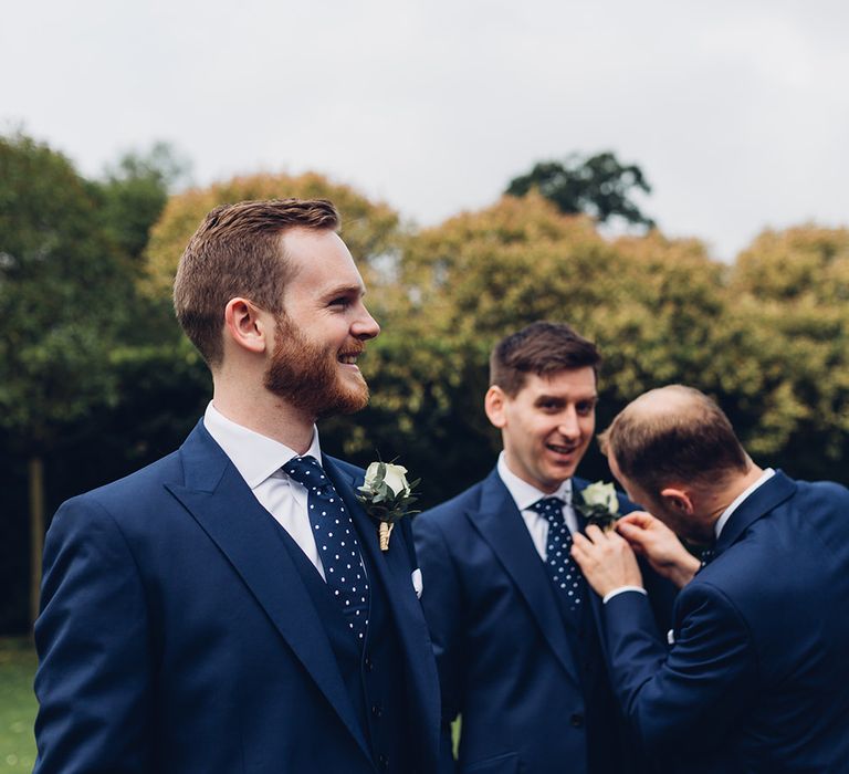 Navy Grooms Suits | Miss Gen Photography