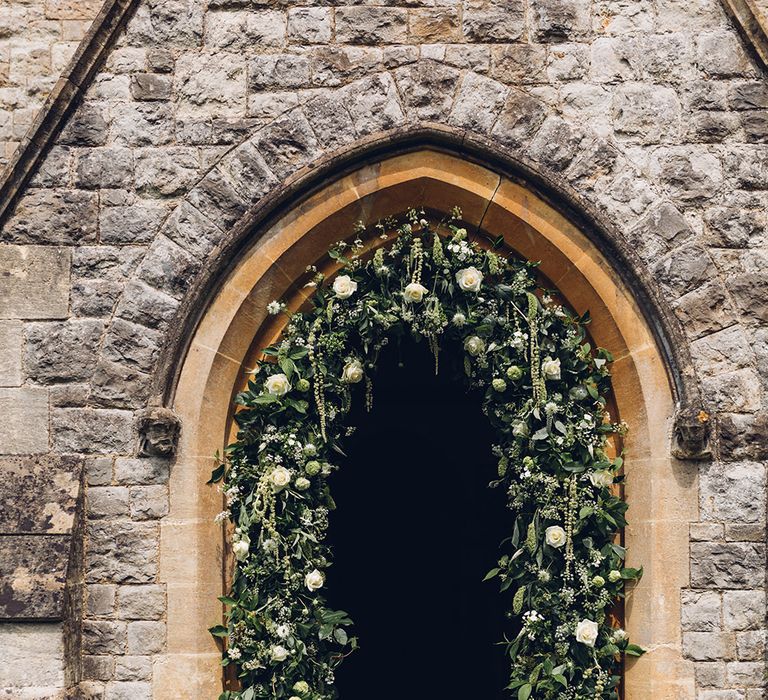 Floral Arch | Church Wedding Flowers | Miss Gen Photography