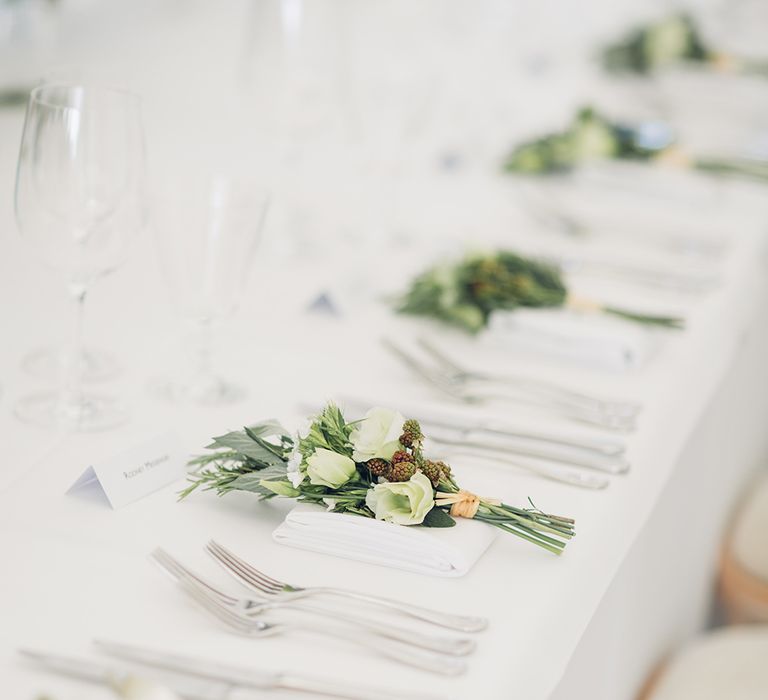 Floral Place Settings | Miss Gen Photography