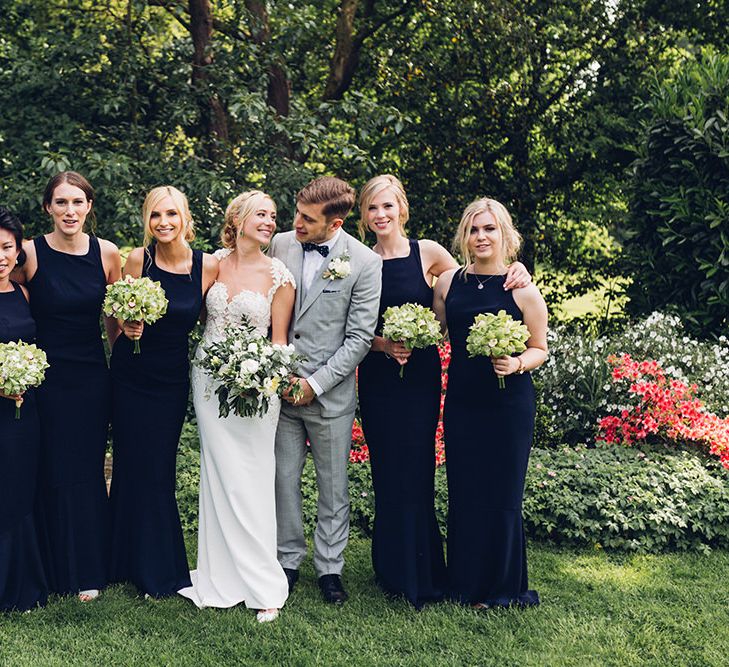 Bridesmaids in Navy ASOS Dress | Miss Gen Photography