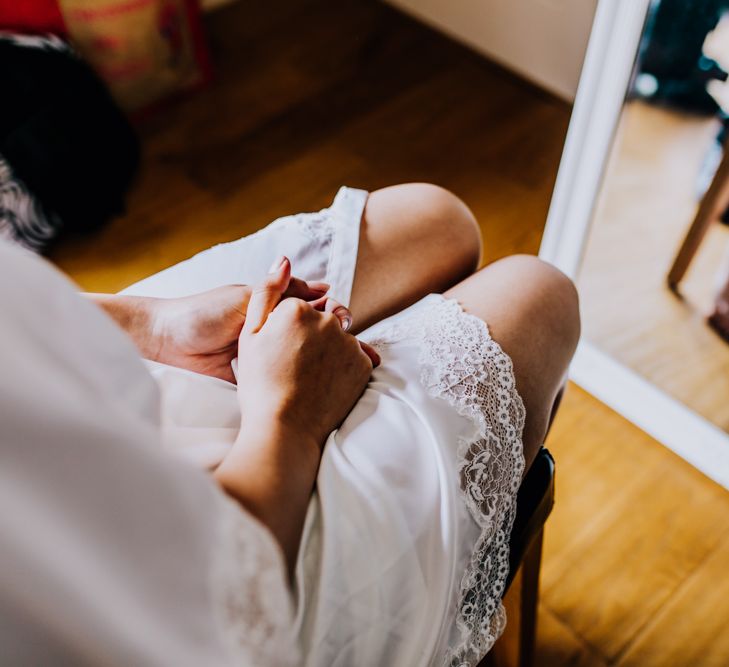 Bridal Preparations | Stylish Woodland Wedding in Cheshire | Clara Cooper Photography | Story Board Weddings Films