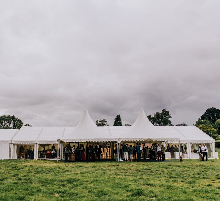 Marquee Reception | Stylish Woodland Wedding in Cheshire | Clara Cooper Photography | Story Board Weddings Films