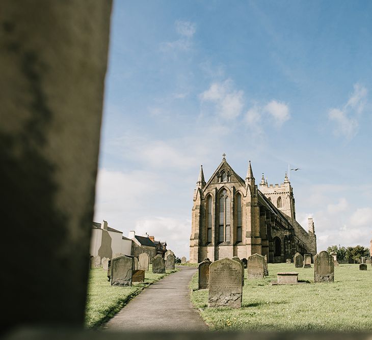 Church Wedding Ceremony | Elegant Black Tie Wedding with White Flowers at The Cleveland Tontine, North Yorkshire | Georgina Harrison Photography