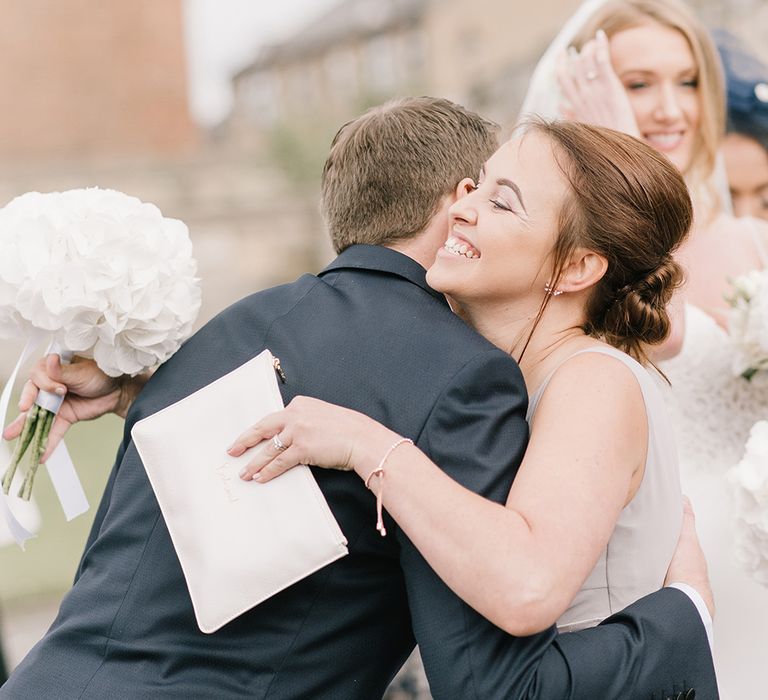 Elegant Black Tie Wedding with White Flowers at The Cleveland Tontine, North Yorkshire | Georgina Harrison Photography