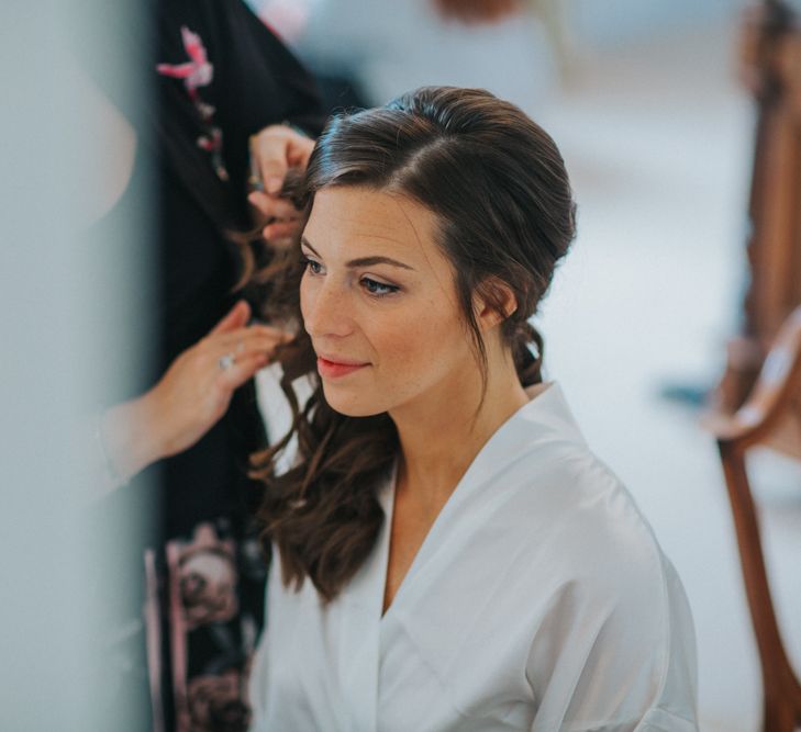 Beautiful Bride Getting Ready