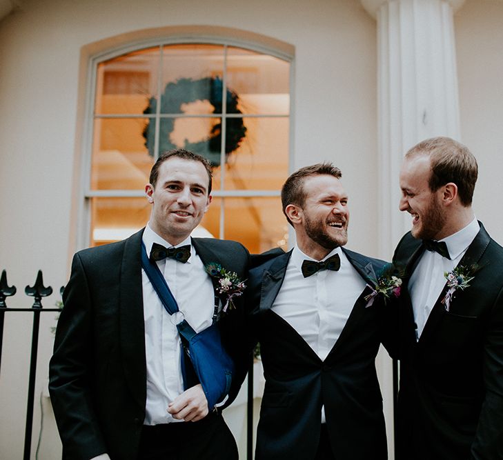 Groom & Groomsmen In Black Tie