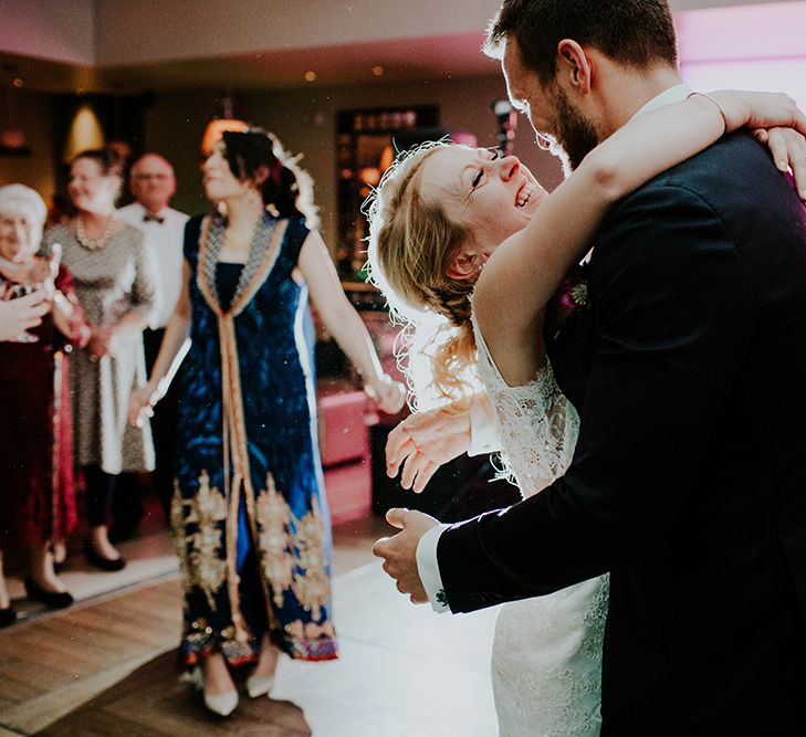 Intimate Winter Wedding At The Haymarket Hotel London With Bride In Caroline Castigliano