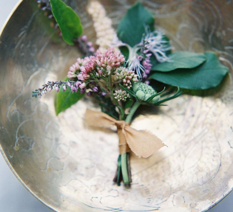 Elegant Pastel Buttonholes For Wedding // Image By Taylor And Porter