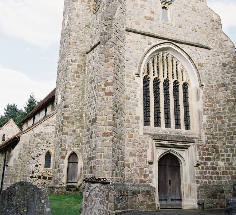 Church Wedding With Floral Arch // Image By Taylor And Porter