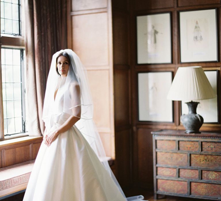 Bride In Structured Gown By Jesus Peiro // Image By Taylor And Porter