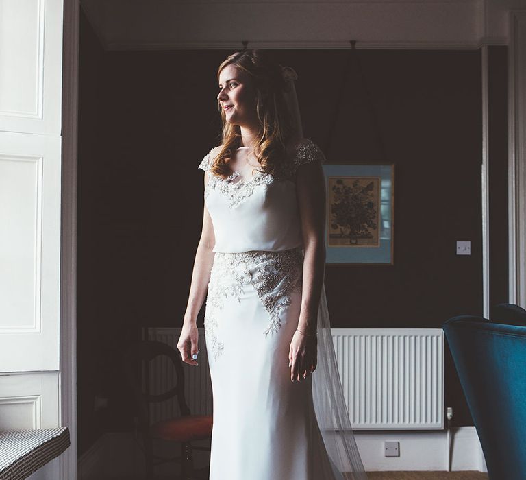 Bride Getting Ready On Wedding Morning