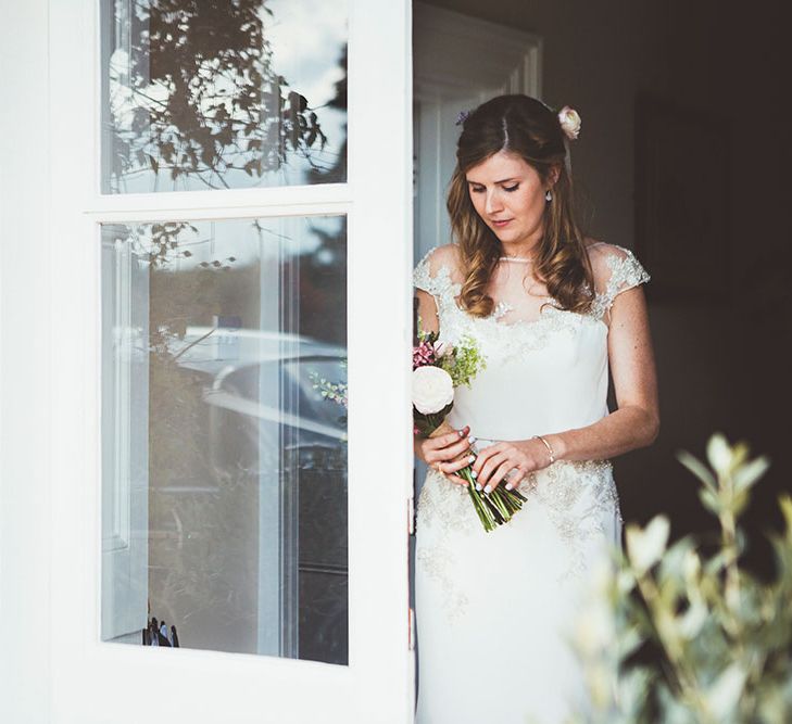 Bride Getting Ready On Wedding Morning