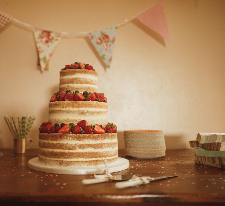 Naked Cake For Wedding