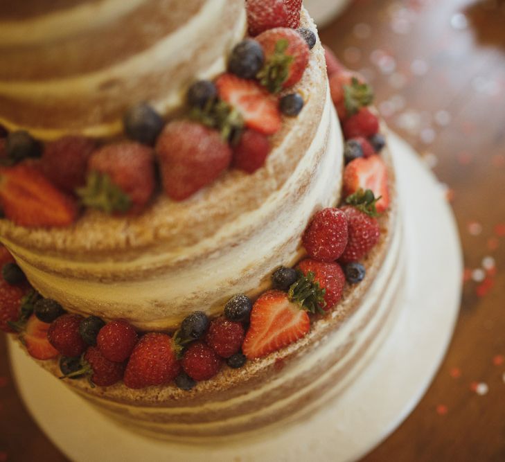 Naked Cake For Wedding