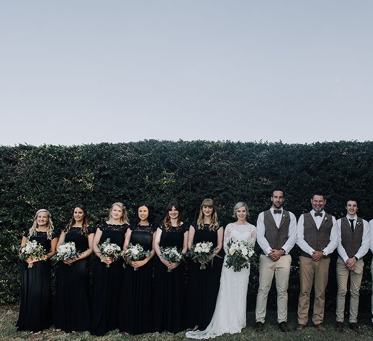 Wedding Party | Sophisticated White & Green Colour Scheme for an Outdoor Australian Wedding at Summer Grove | Photography & Film by Mad Rose Films