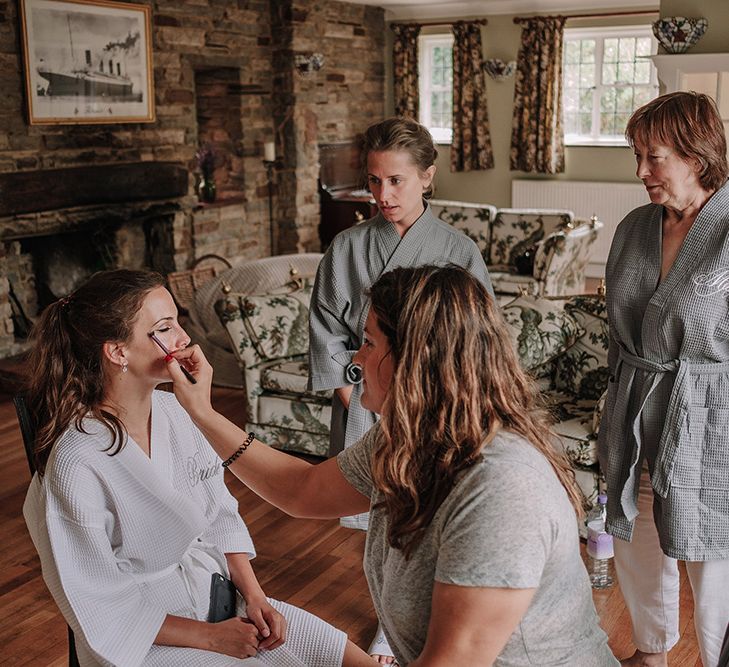 Wedding Morning Bridal Preparations | White and Silver English Country Garden At Home Marquee Wedding | Jason Mark Harris Photography