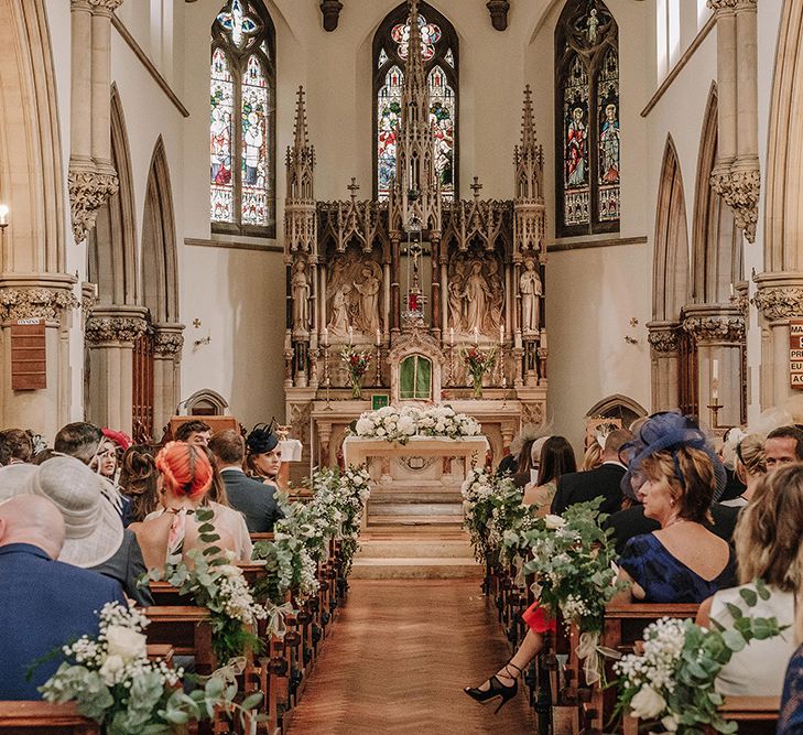 Church Wedding Ceremony | White and Silver English Country Garden At Home Marquee Wedding | Jason Mark Harris Photography