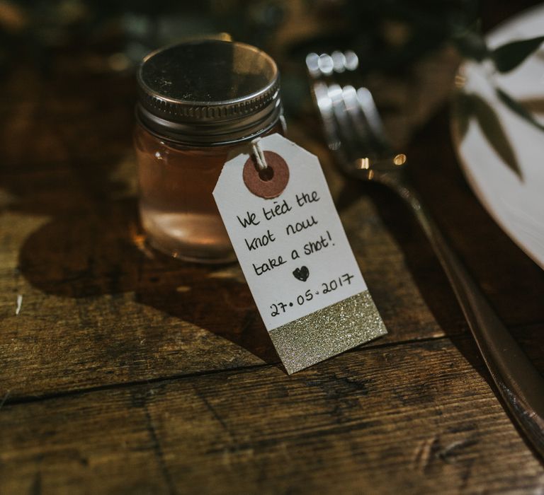 DIY Barn Wedding With Fairy Lights At The Great Barn Titchfield With Bride In Rolling In Roses Dress & Images From Joasis Photography