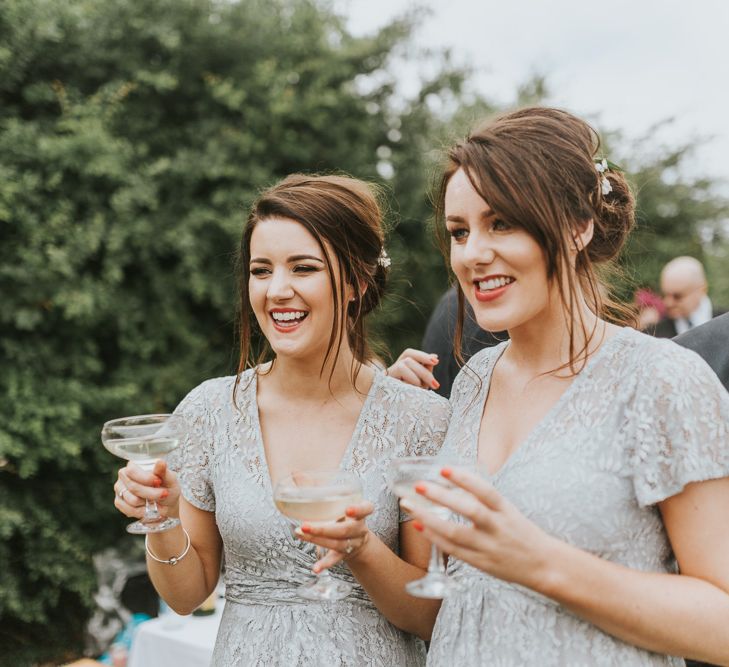 DIY Barn Wedding With Fairy Lights At The Great Barn Titchfield With Bride In Rolling In Roses Dress & Images From Joasis Photography