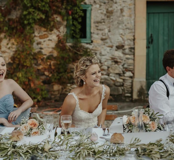 Wedding Reception Speeches | Outdoor Destination Wedding at Château de Saint Martory in France Planned by Senses Events | Danelle Bohane Photography | Matthias Guerin Films