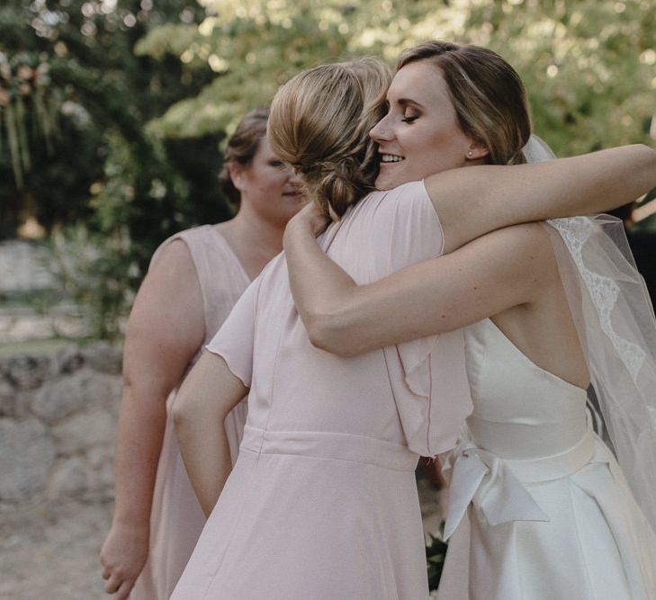 Bridesmaids In Pink ASOS Dresses