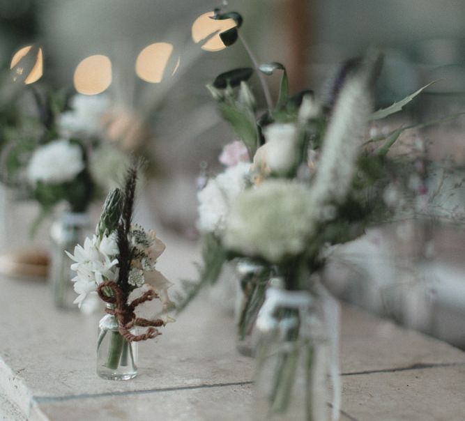 Jam Jar Flowers In Pastel Colours