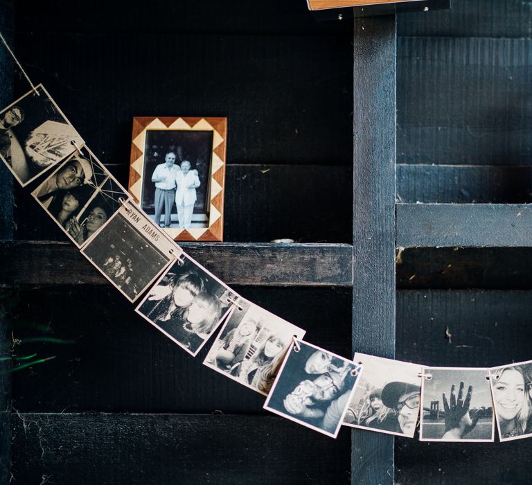 Polaroid Bunting | Bohemian Wedding at Woodfarm Barn, Suffolk | The Steed Photography