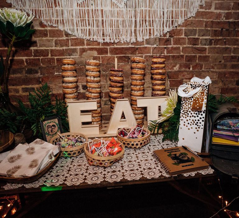 Dessert Table | Bohemian Wedding at Woodfarm Barn, Suffolk | The Steed Photography