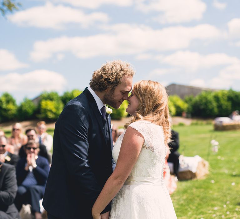 Bride & Groom Outdoor Wedding Ceremony