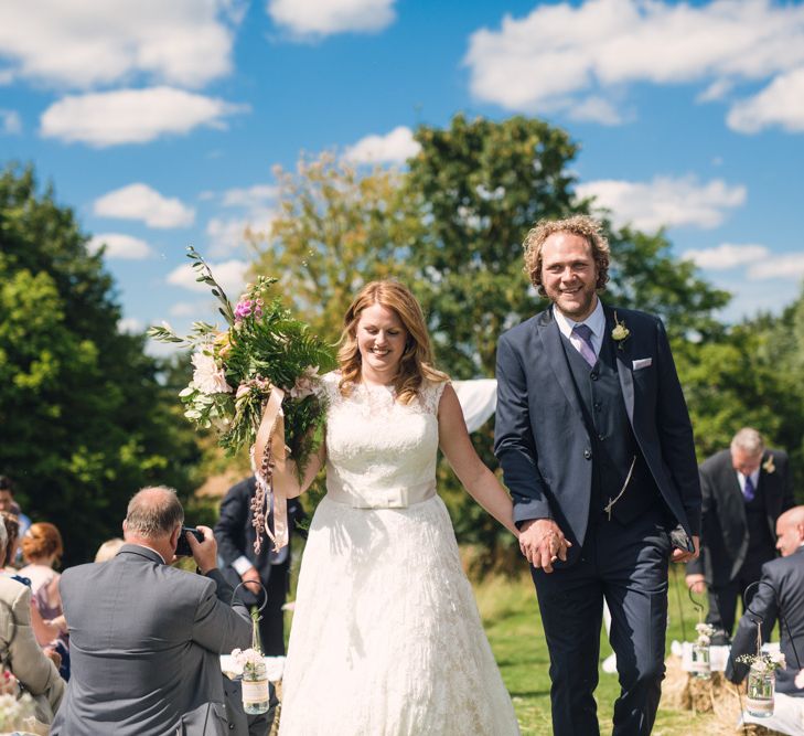 Bride & Groom Outdoor Wedding Ceremony