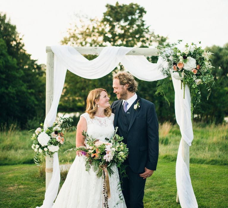 Bride & Groom Altar Portrait