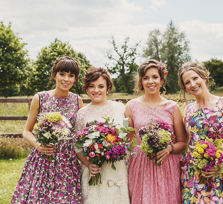 Bridal Party in Vintage Dresses