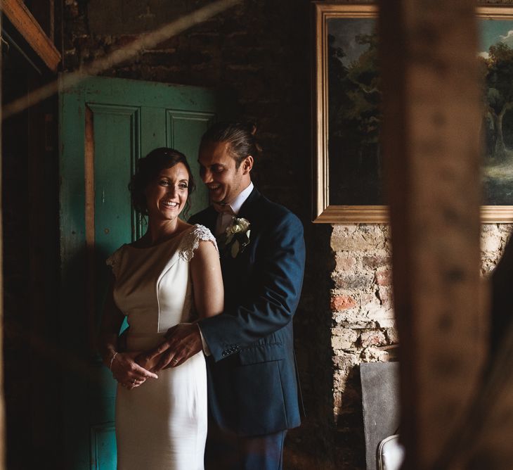 Wiltons Music Hall Wedding With Bride In Paloma Blanca And Bridesmaids In Sequinned Adrianna Papell Gowns Images By Jackson & Co Photography