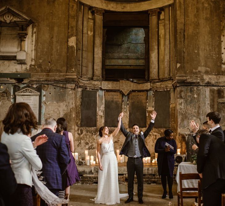 Wedding Ceremony At Asylum London | Image by Ellie Gillard Photography