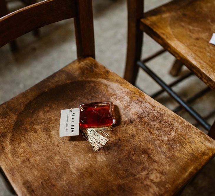 Sloe Gin Wedding Favours | Image by Ellie Gillard Photography