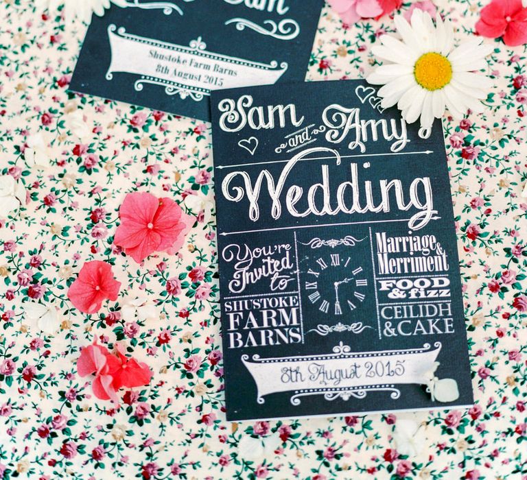 Chalkboard Wedding Stationery