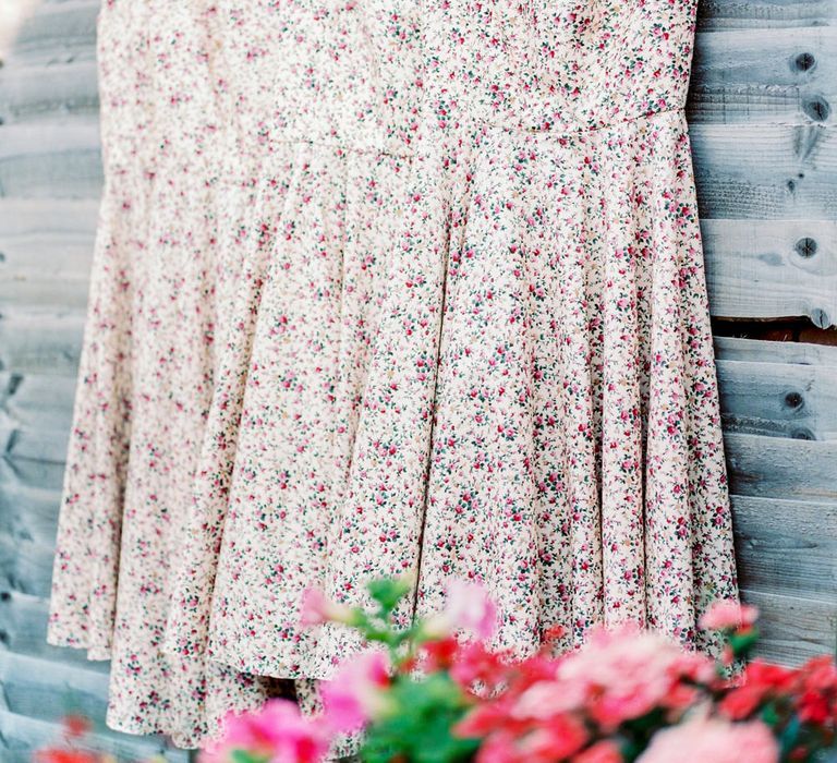 Custom Made Floral Bridesmaid Dresses