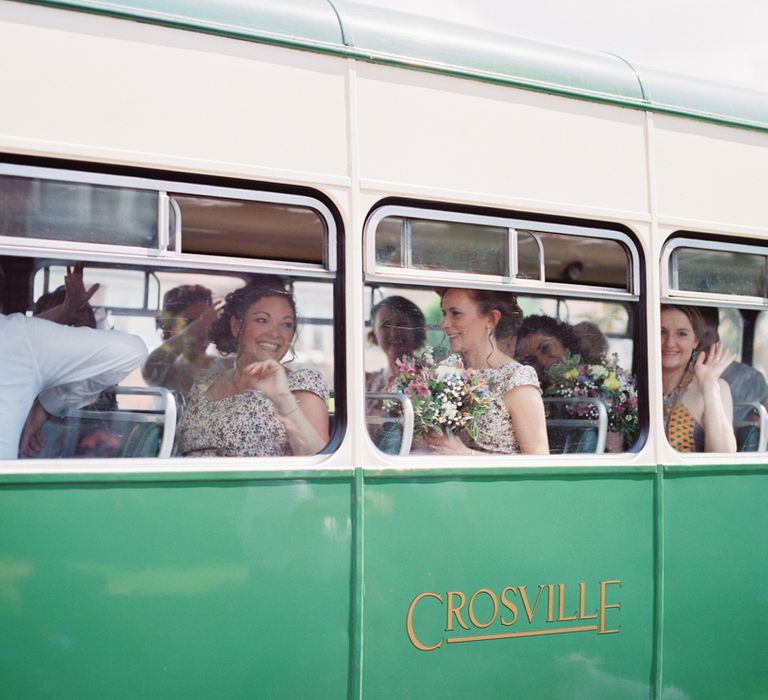 Vintage Bus Wedding Transport